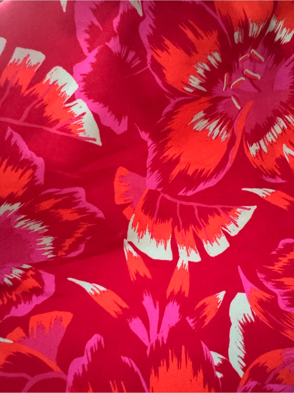 Adidas x Farm Rio Red Tropical Floral Running Shorts, Large - Picture 3 of 5